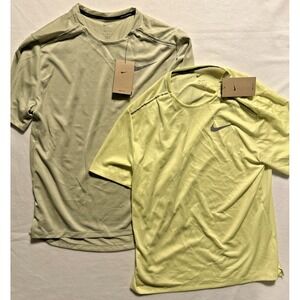 2x Nike Running Dri-Fit Short Sleeve TShirts AJ7565-371 & AJ7565-331 Size Medium